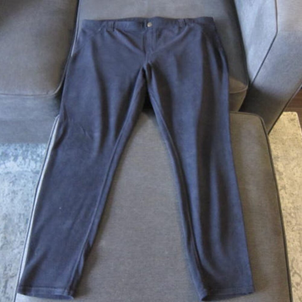HUE Faux Suede Leggings, Black, XL